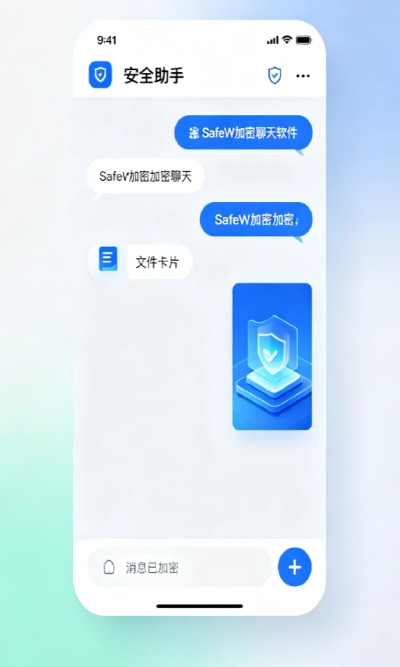 加密对话界面